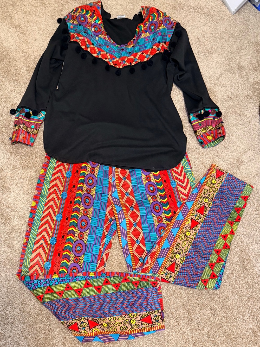 Y2K Vintage Whittall & Shon 2 pc Pants Set size L / XL